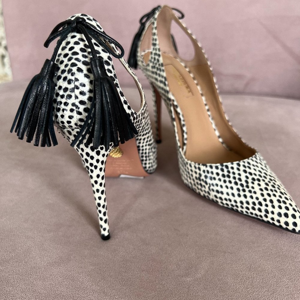 AQUAZZURA Snakeskin Animal Print Pumps